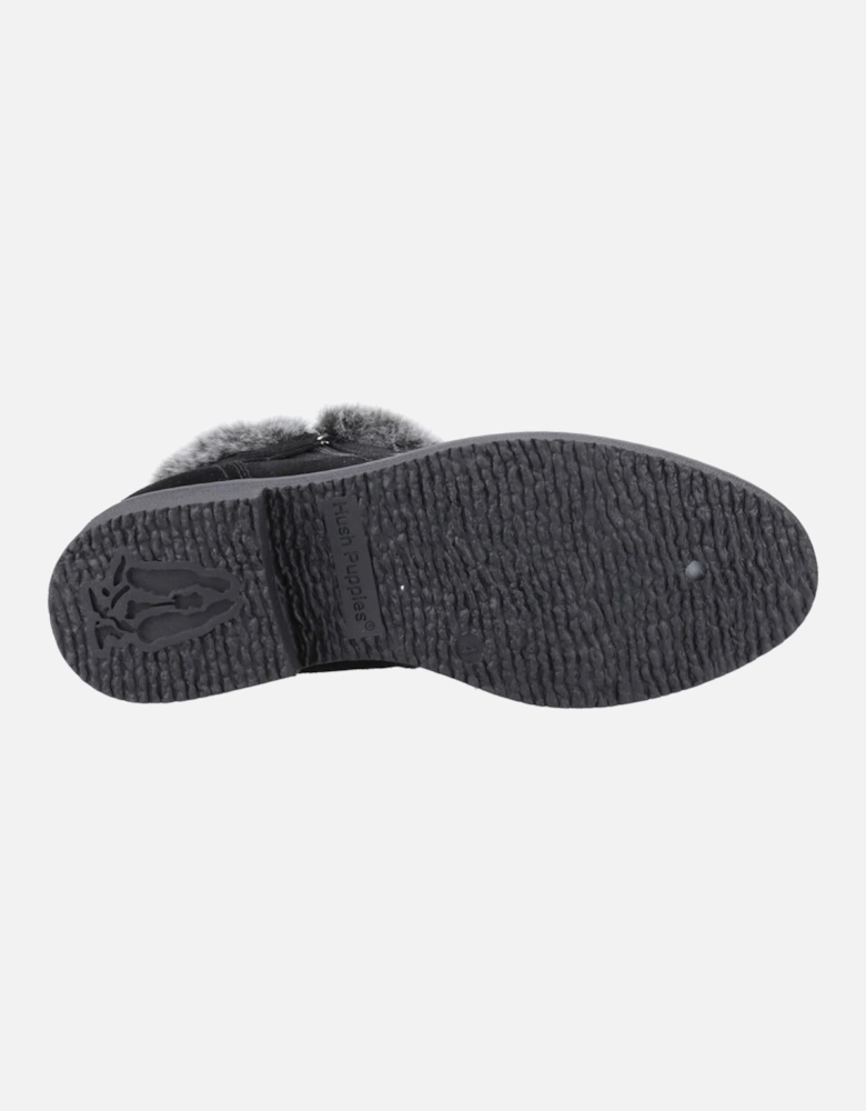 Marnie Suede Women's Black Winter Ankle Boots