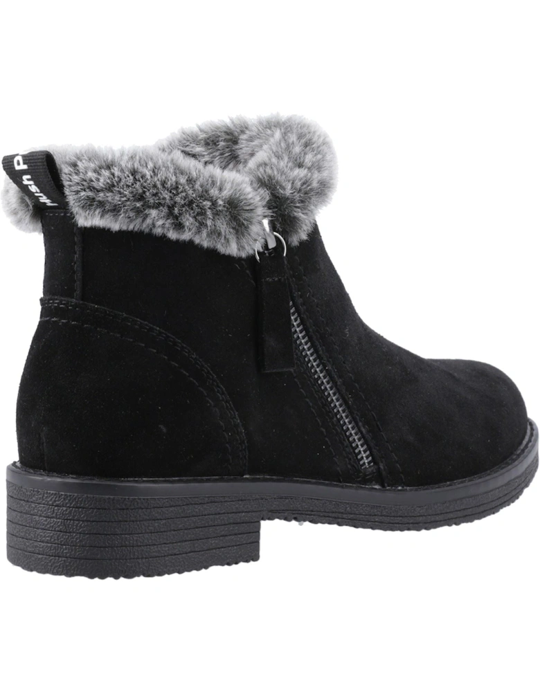 Marnie Suede Women's Black Winter Ankle Boots