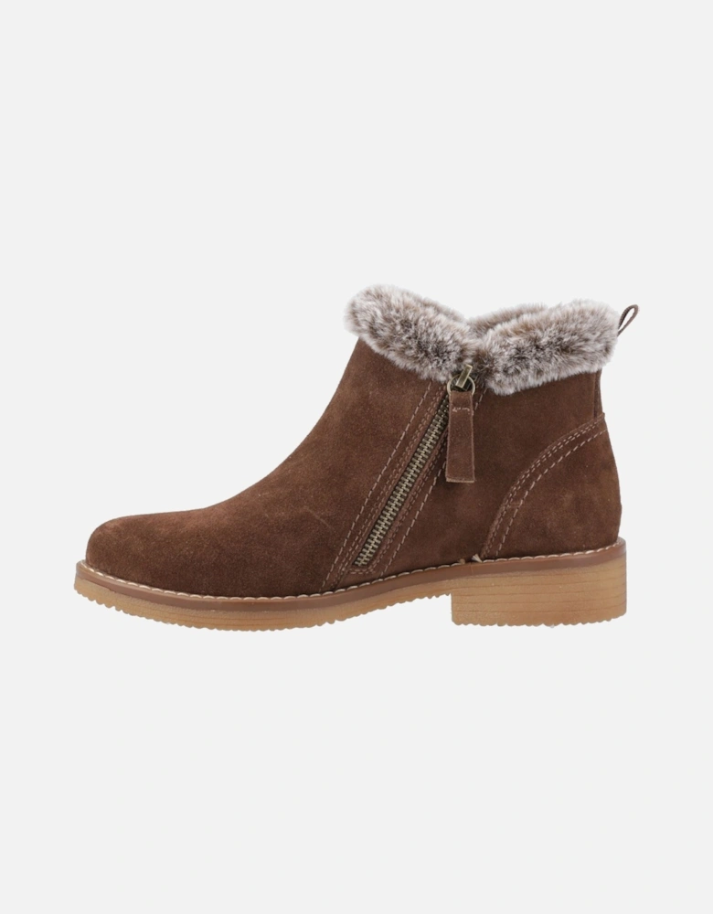 Marnie Suede Women's Chocolate Winter Ankle Boots