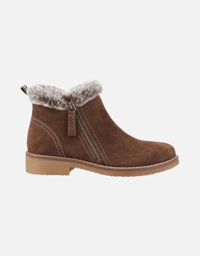 Marnie Suede Women's Chocolate Winter Ankle Boots