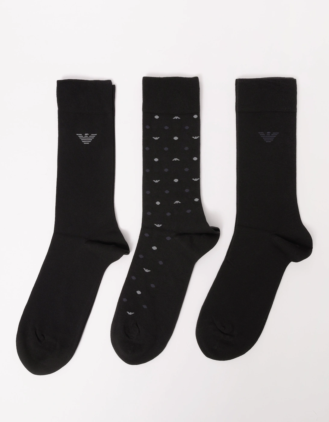 3-Pack Mens Socks EM000554-AF18145 - Eagle/Black/Black MC364, 2 of 1