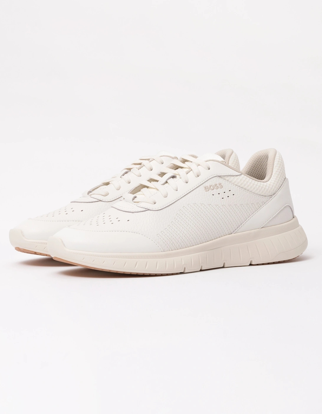 BOSS Orange Titanis_Runn_ltmx Mens Trainers - Open White 110, 2 of 1