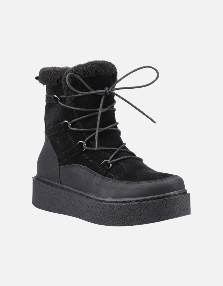 Bronte Suede Women's Black Winter Mid Calf Boots
