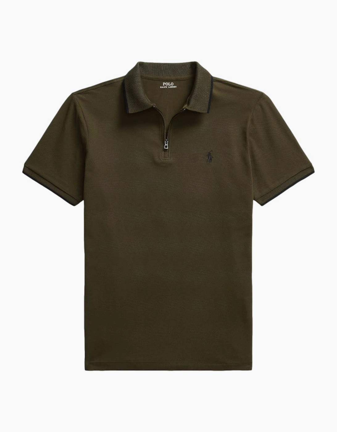 Men's Polo Ralph Lauren Stretch Mesh Polo Shirt 011 Company Olive - Tan - Size: 42
