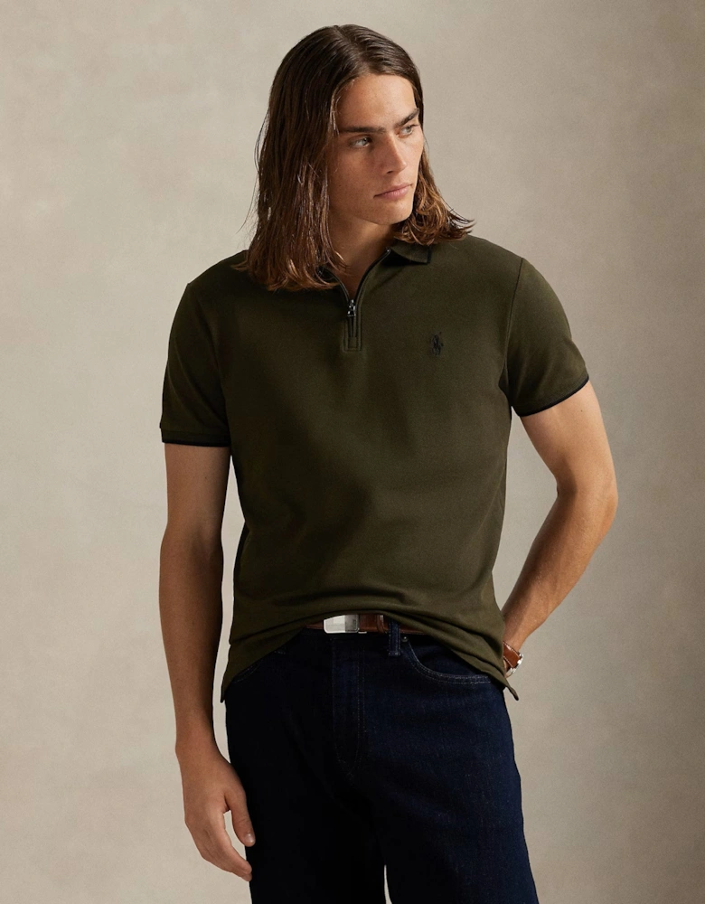 Stretch Mesh Polo Shirt 011 Company Olive