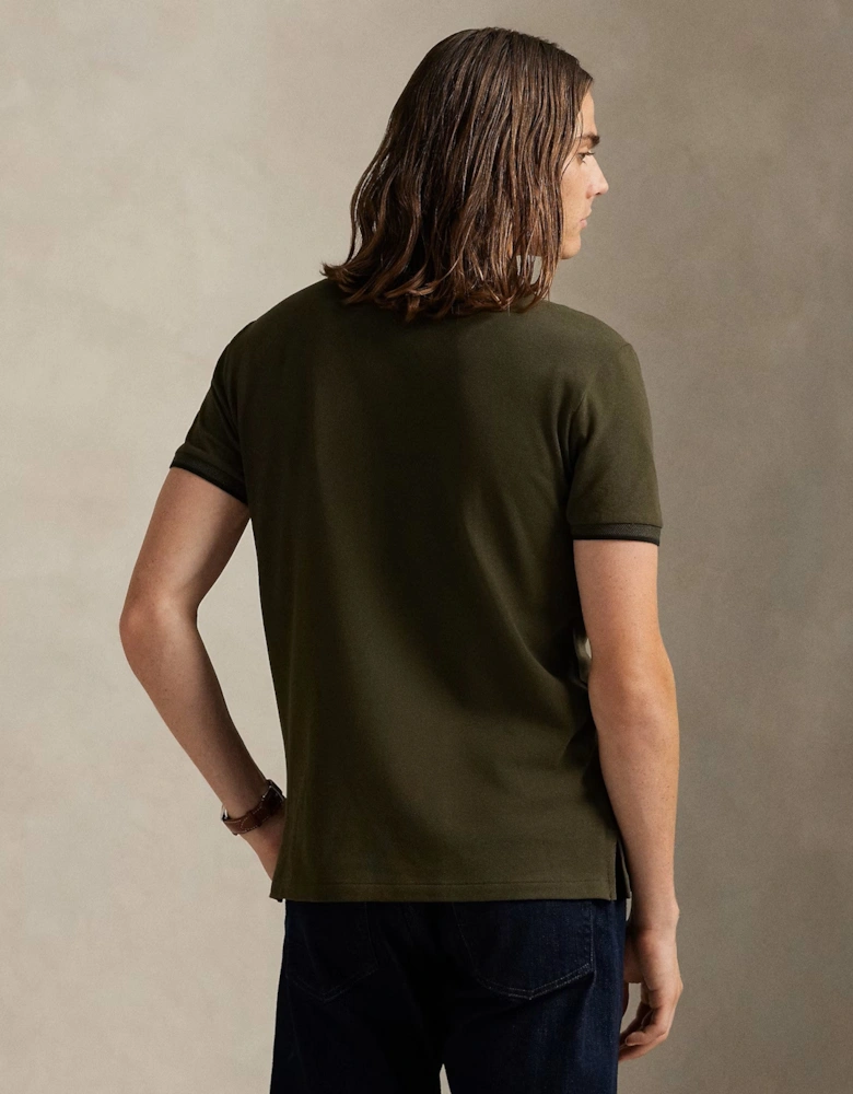 Stretch Mesh Polo Shirt 011 Company Olive