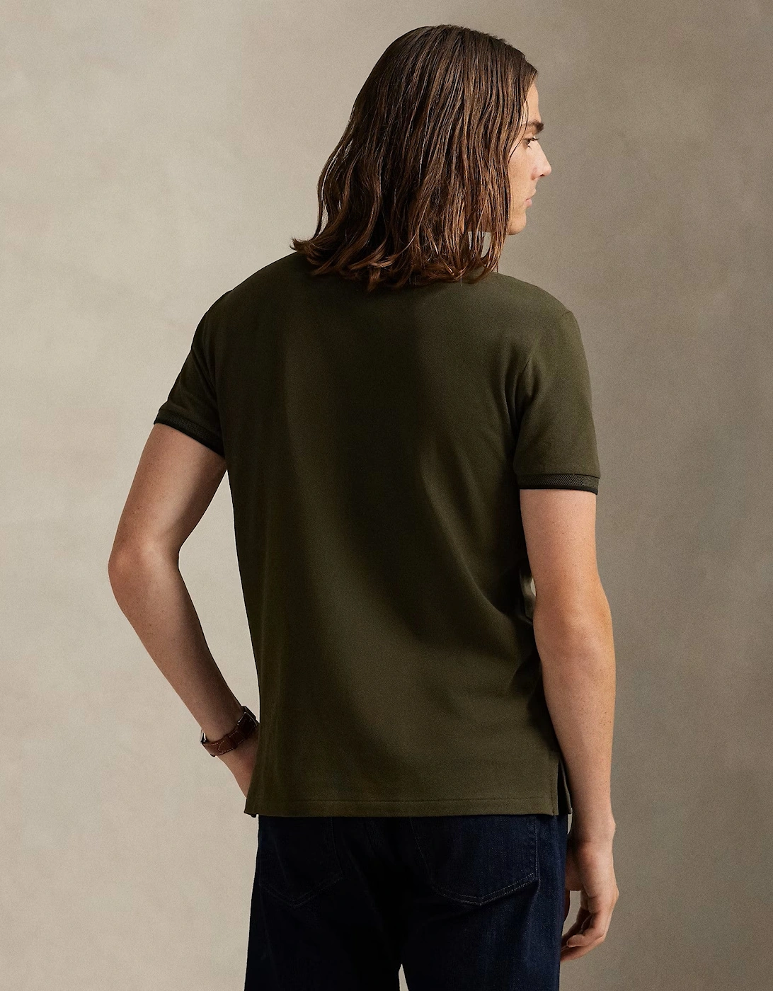 Stretch Mesh Polo Shirt 011 Company Olive