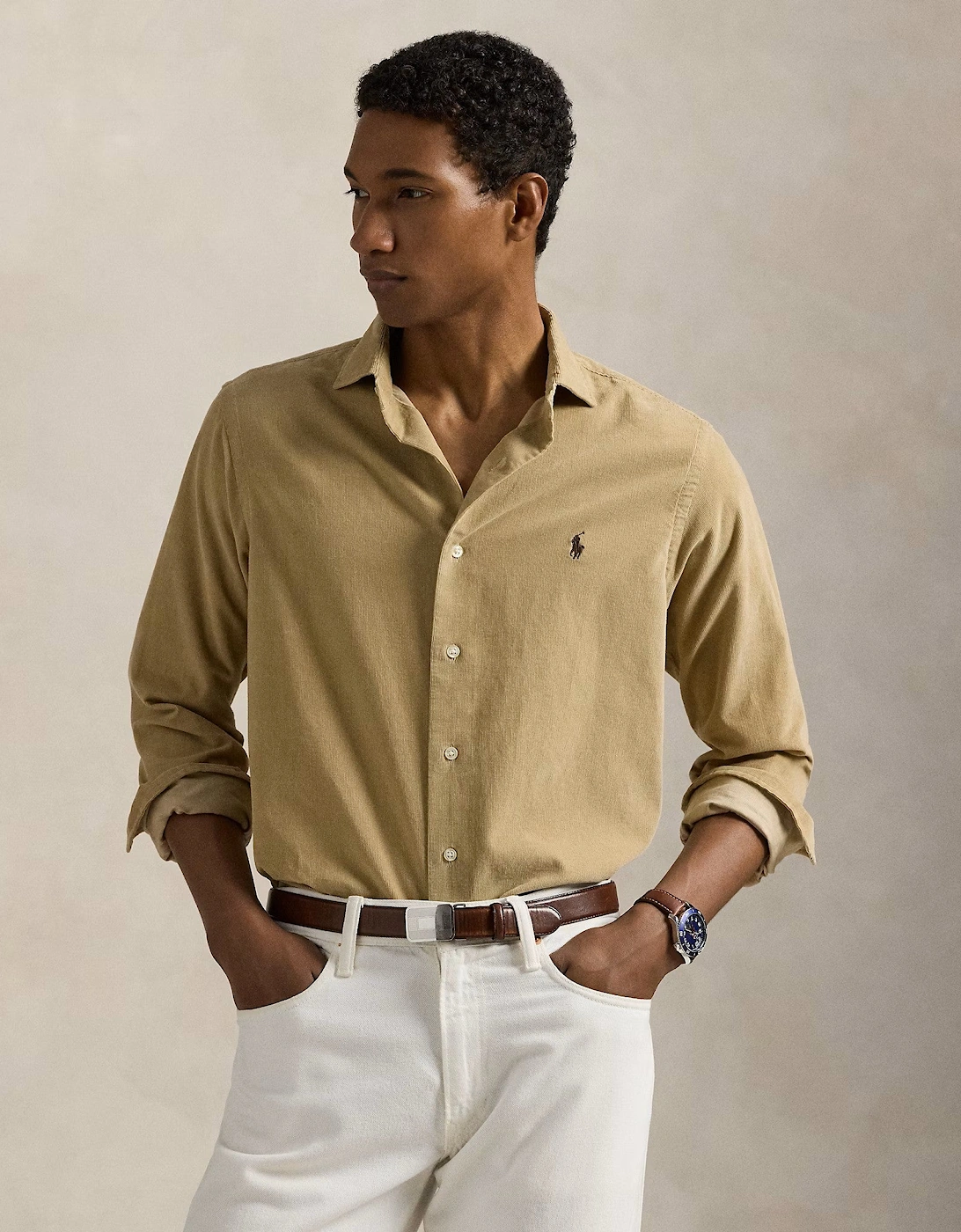 Corduroy Shirt 004 Coastal Beige