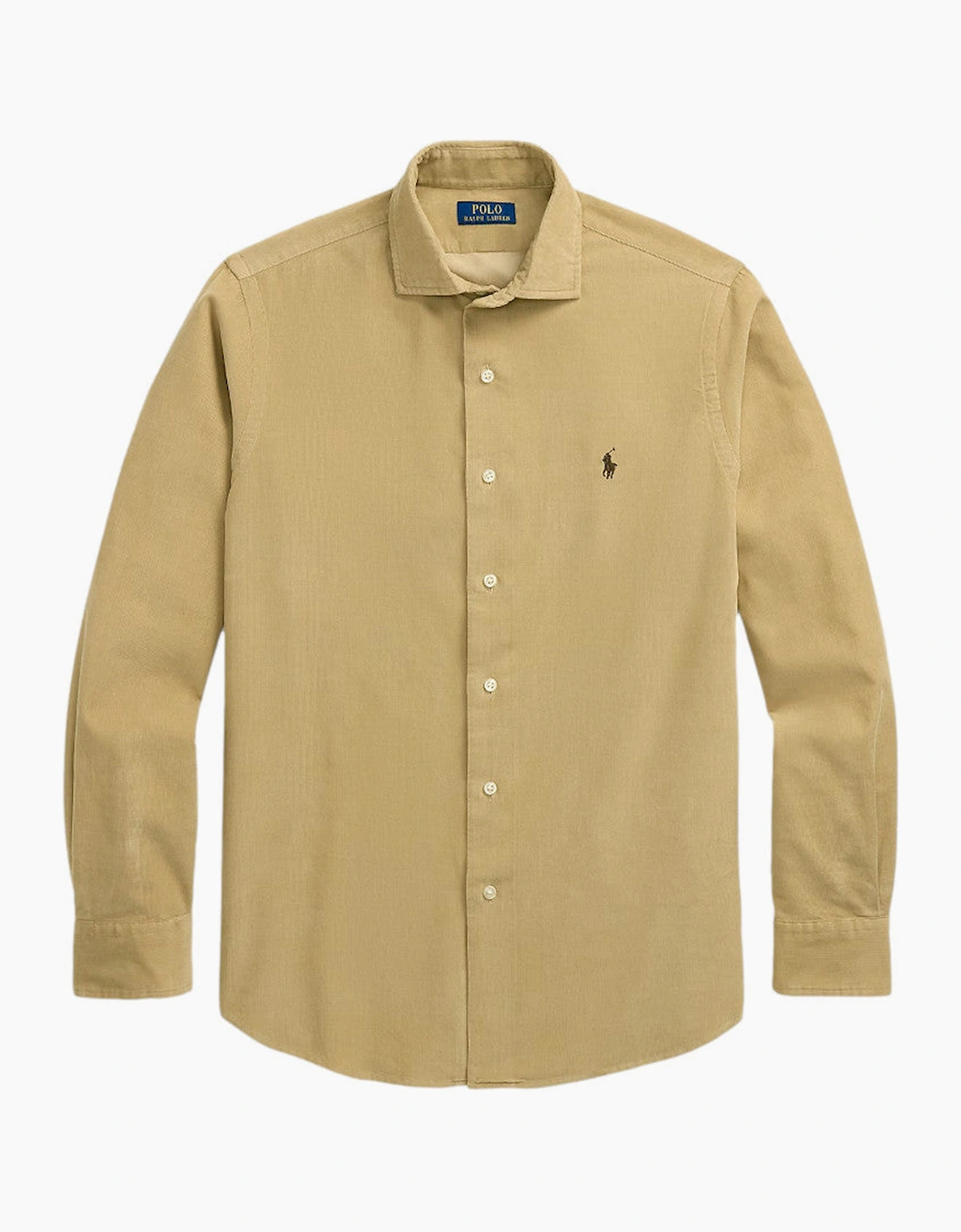Men's Polo Ralph Lauren Corduroy Shirt 004 Coastal Beige - Brown - Size: 38/Regular