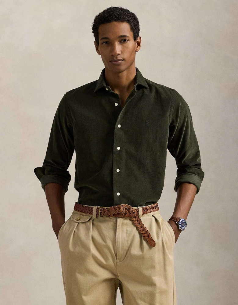 Corduroy Shirt 009 Estate Olive