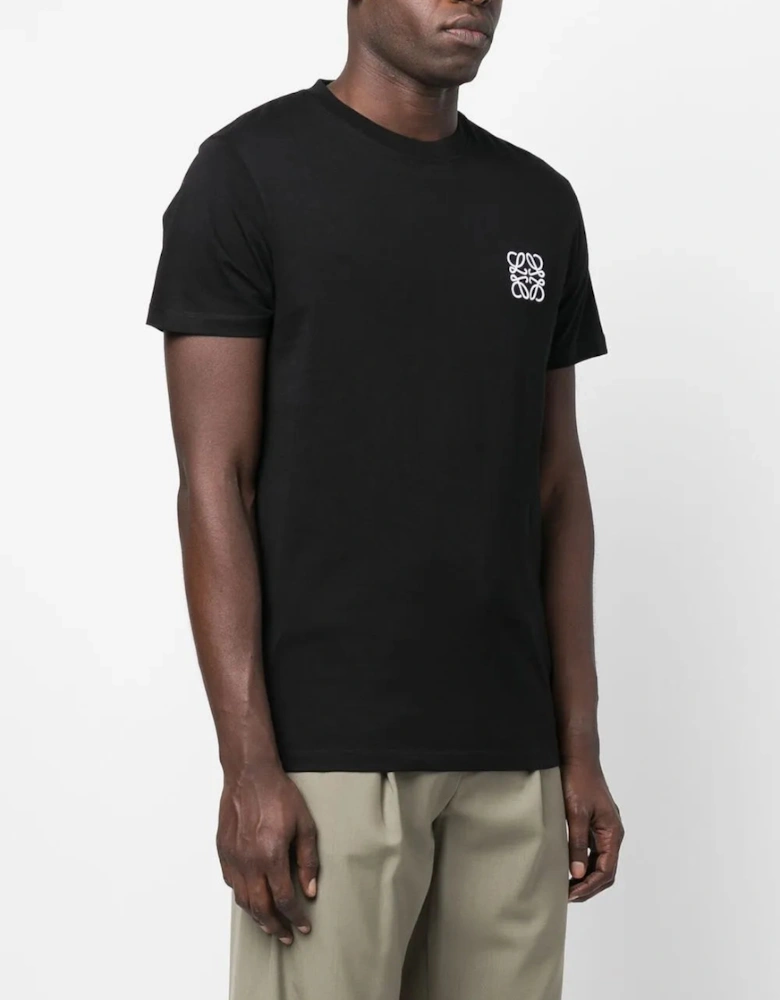 Anagram Chest Logo T-Shirt Black