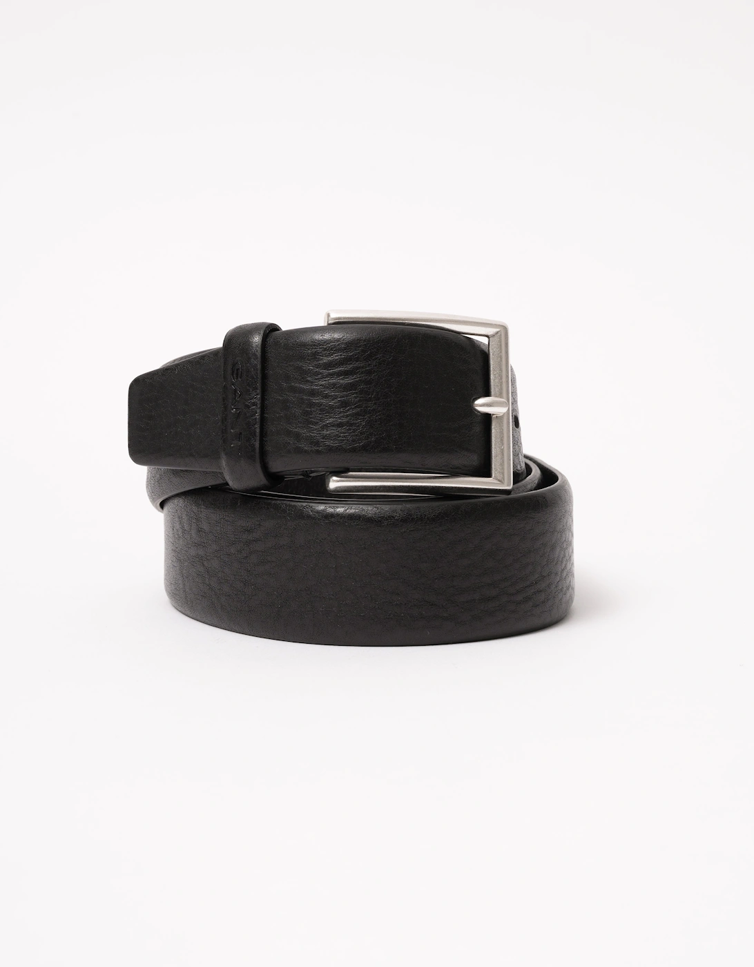 Mens Classic Leather Belt - 5 Black, 2 of 1