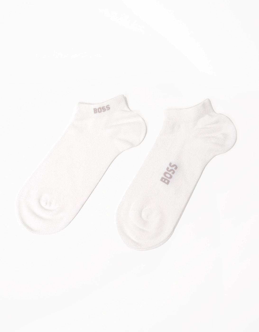 BOSS Orange Ankle Socks in a Bamboo-Viscose Blend - White 100, 2 of 1