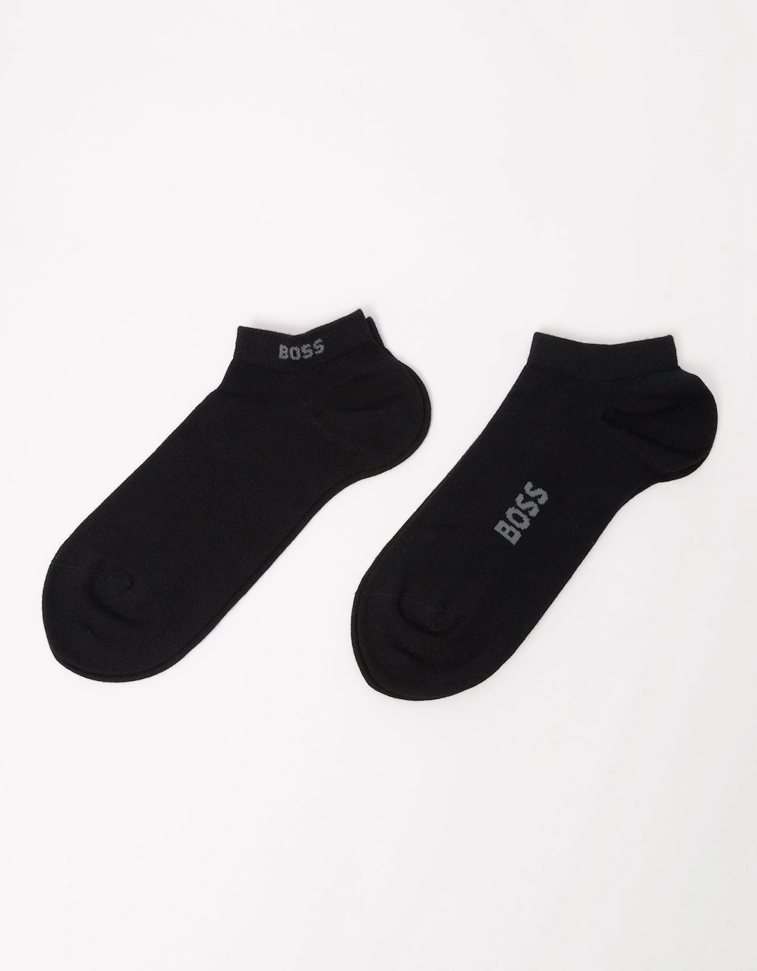BOSS Orange Ankle Socks in a Bamboo-Viscose Blend - Black 001, 2 of 1