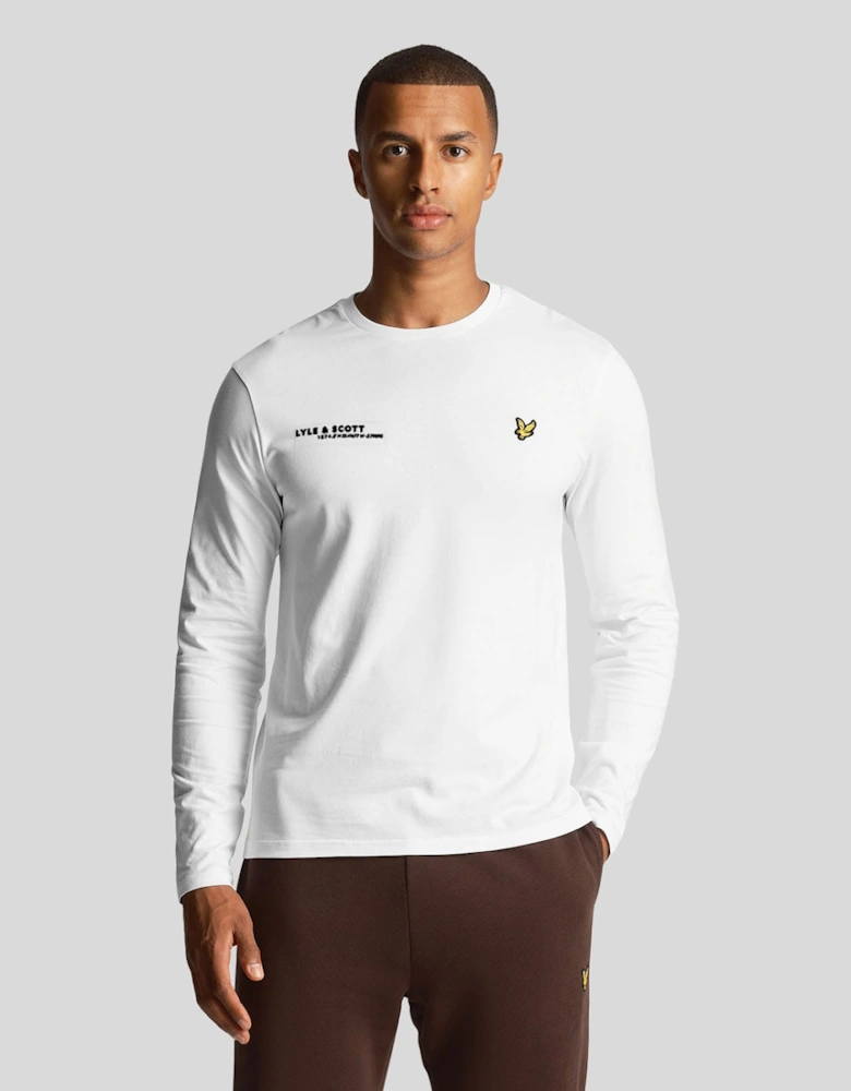 Co-Ordinate Print Plain Long Sleeve T-Shirt
