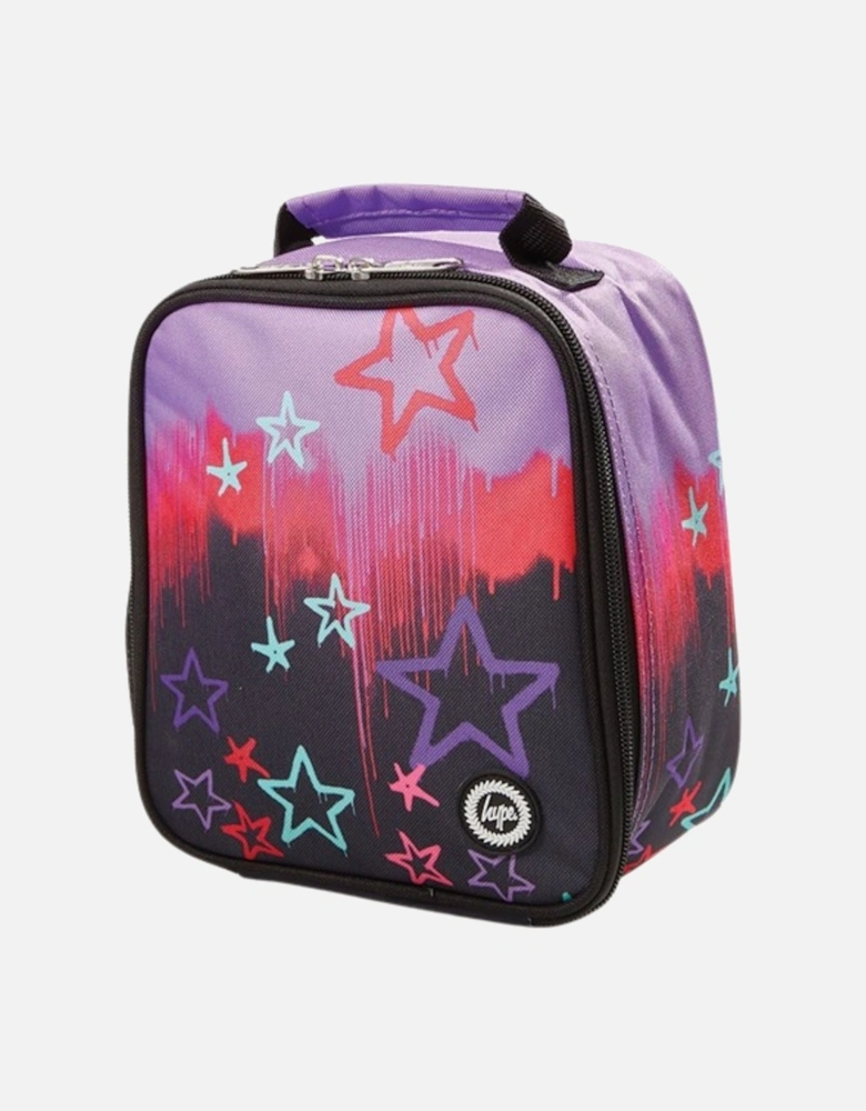 Girls Star Spray School Lunch Box - Multi - OS