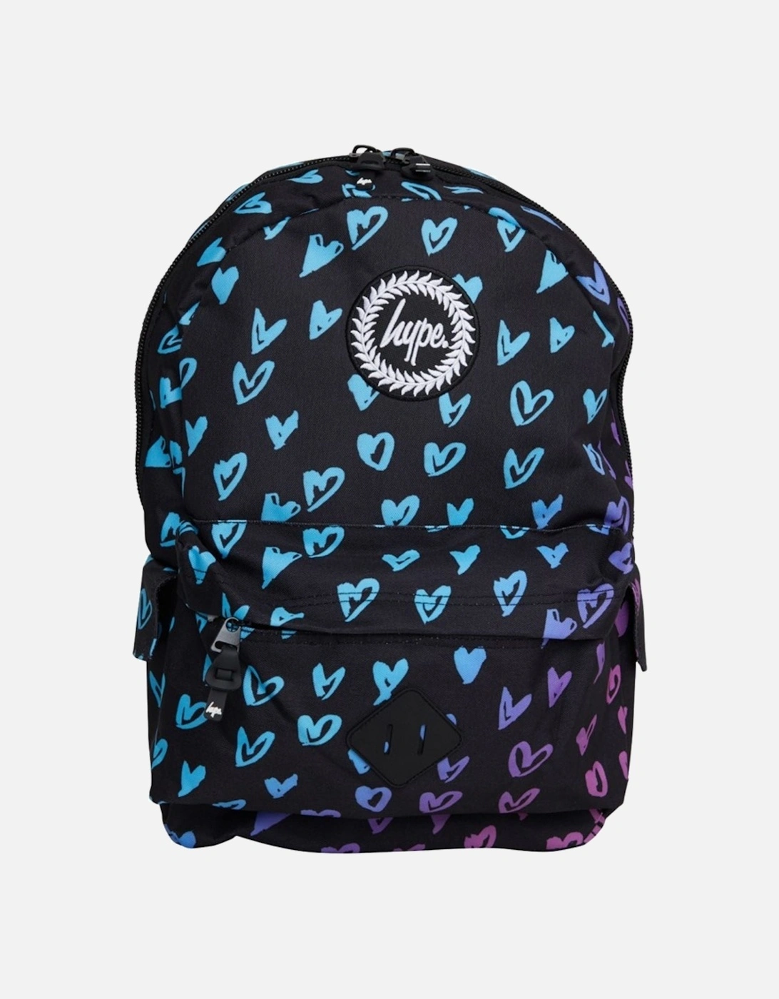 Girls Scribble Heart School Backpack - Multi - OS, 2 of 1
