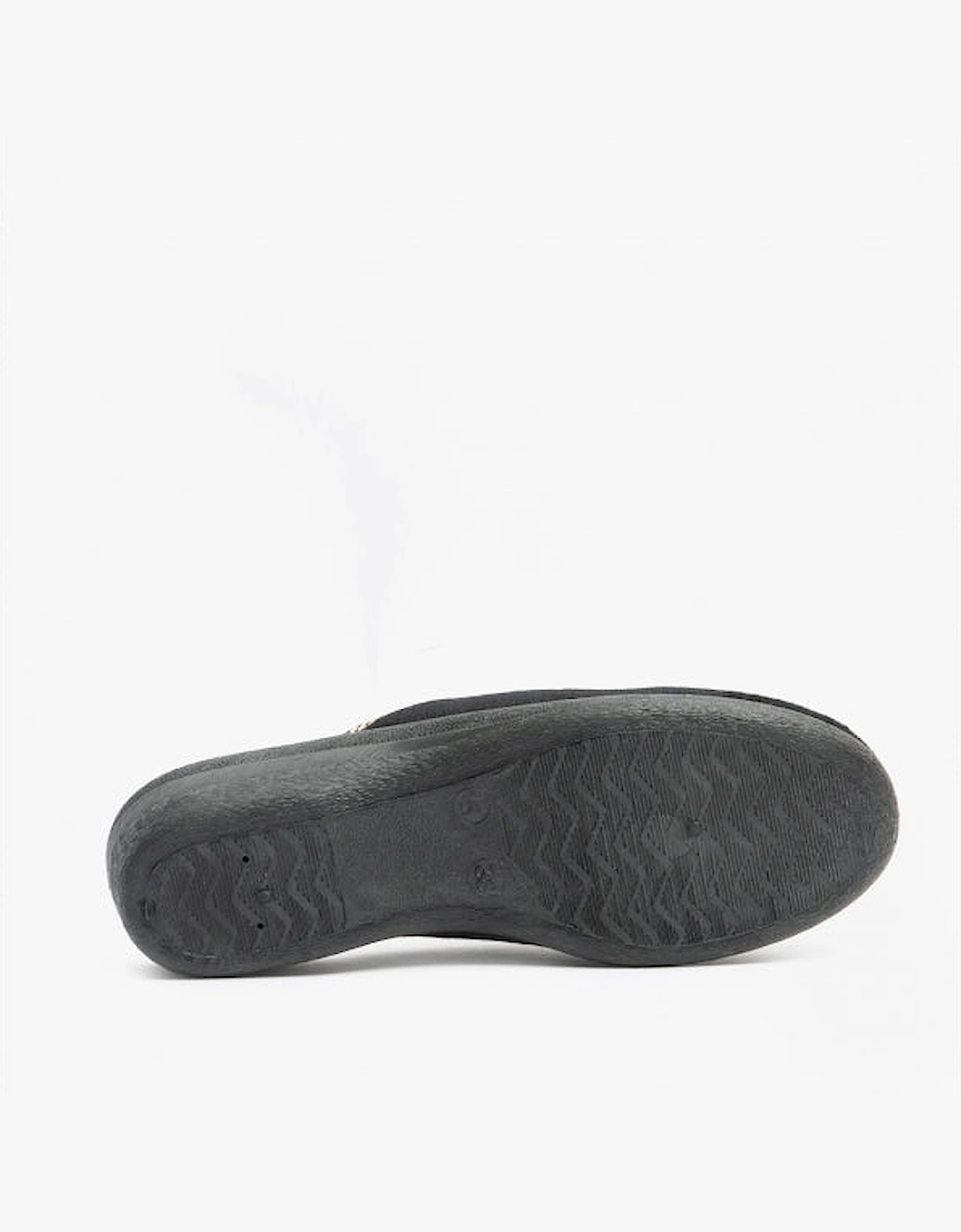 Jo & Joe HELEN Womens Wedge Heel Mule Slippers Black