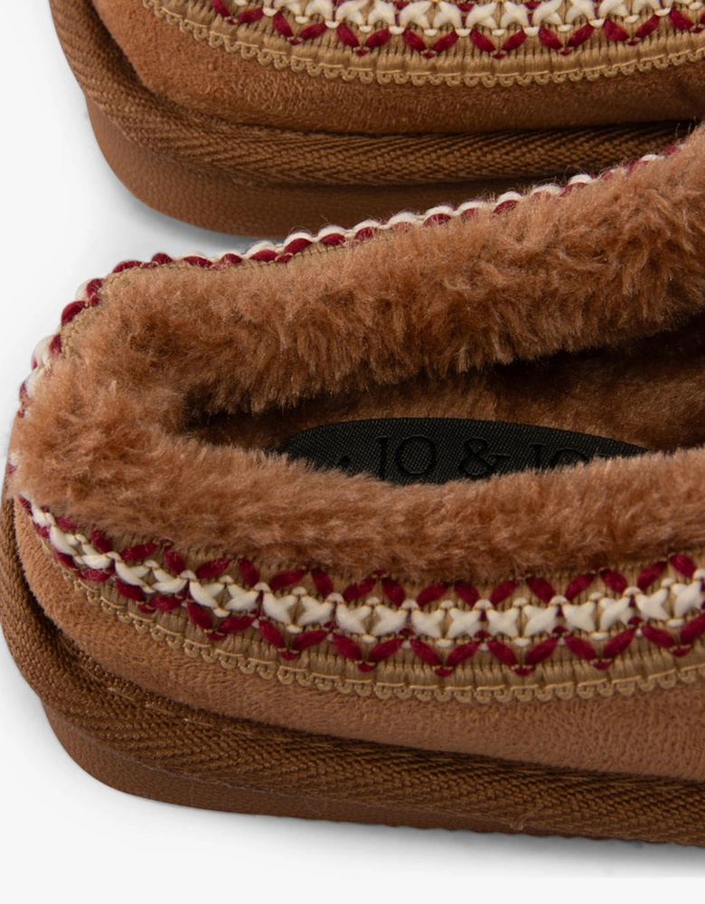 Jo & Joe KOALA Womens Slippers Chestnut