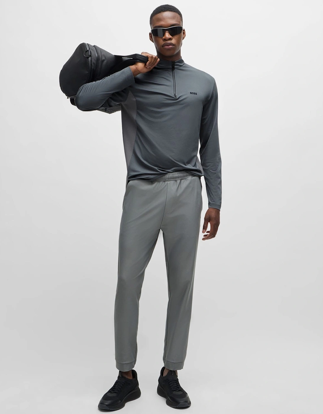 Decorative Reflective Logo Polo Shirt