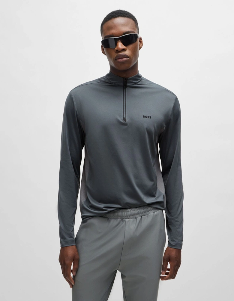 Decorative Reflective Logo Polo Shirt