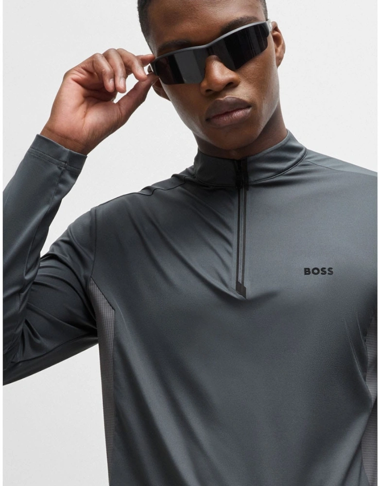 Decorative Reflective Logo Polo Shirt