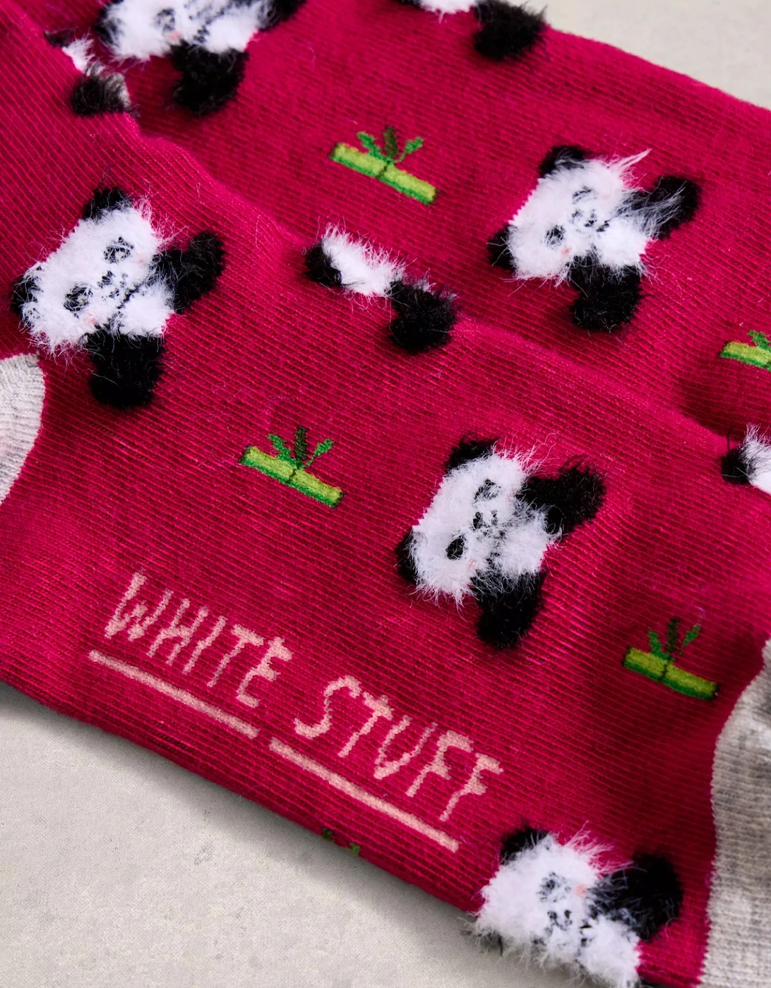 Women's Fluffy Ankle Sock Dark Pink