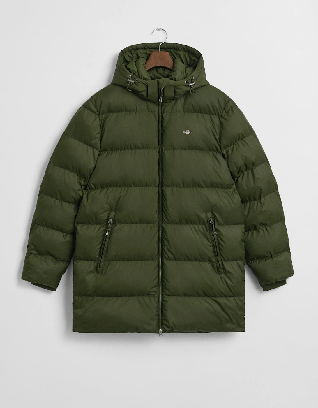 Mens Active Cloud Mid Length Puffer Jacket - 360 Country Green, 2 of 1