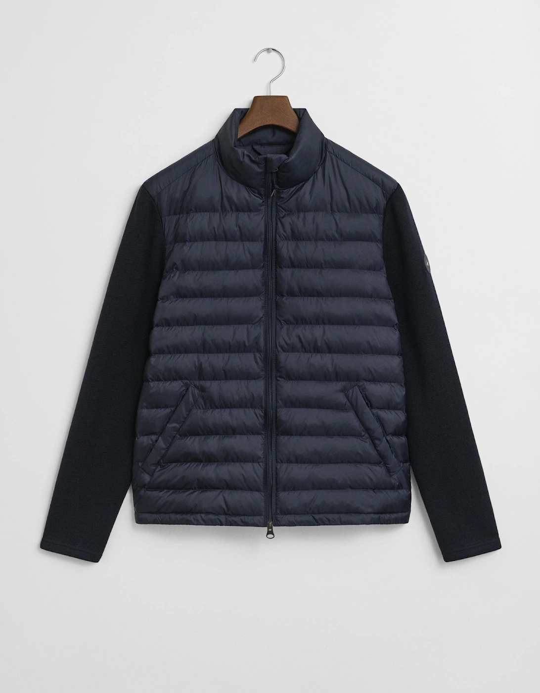 Mens Mixed Media Hybrid Jacket - 433 Evening Blue, 2 of 1