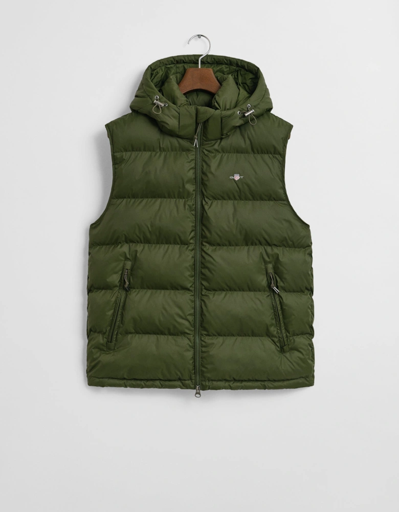 Mens Active Cloud Puffer Vest - 360 Country Green