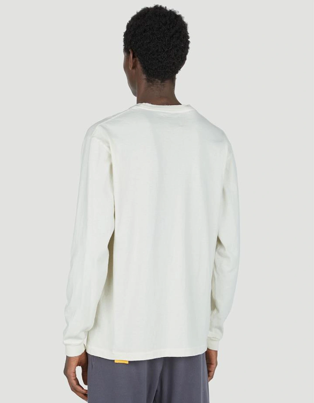 Dept Logo Long-Sleeve T-Shirt in Cream
