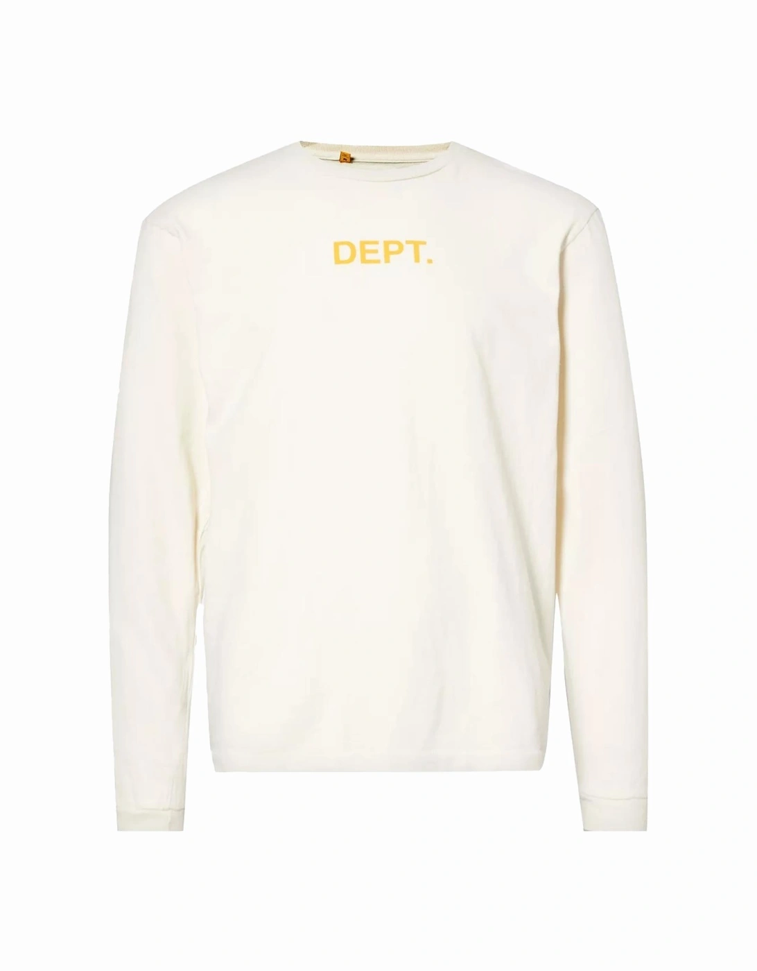 Men's Gallery Dept Dept Logo Long-Sleeve T-Shirt in Cream - Size: 42