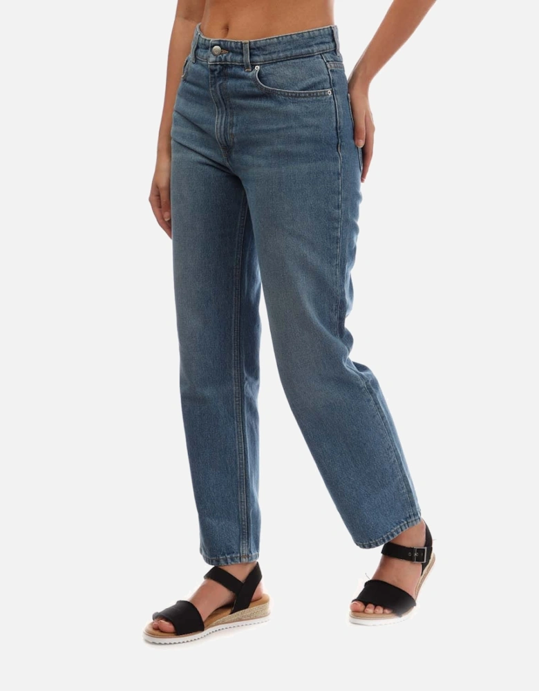 Straight-Fit Cropped Jeans