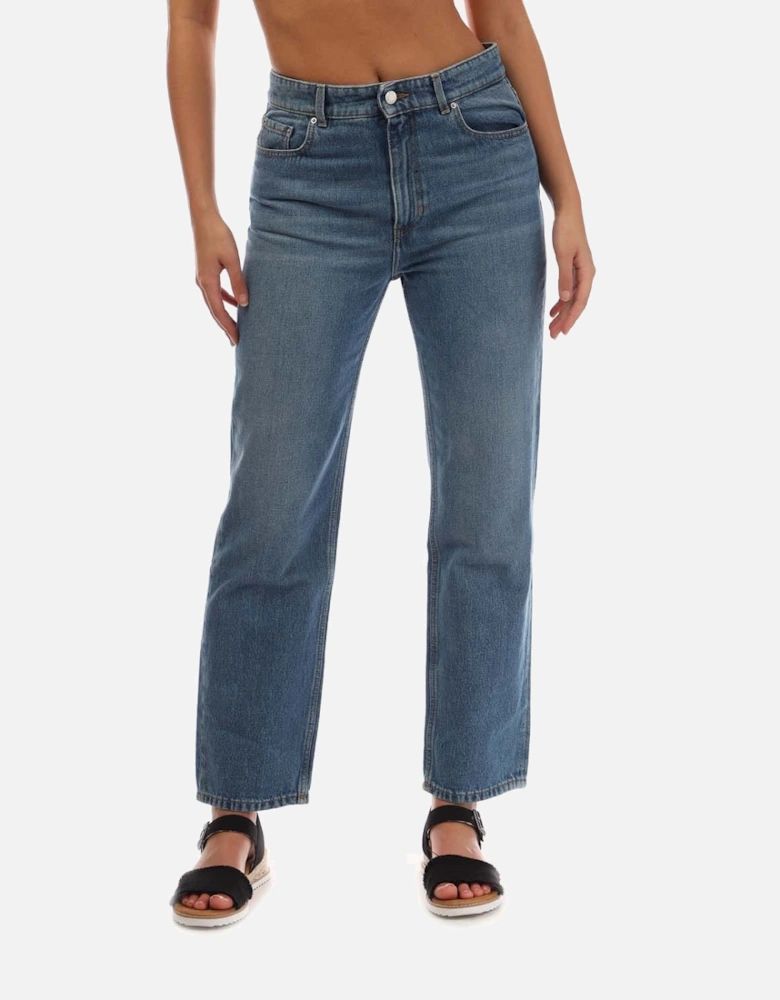 Straight-Fit Cropped Jeans