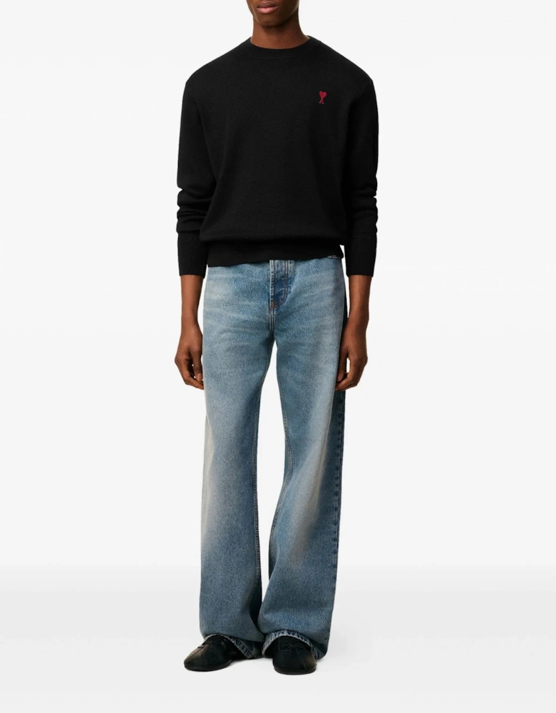 Ami De Coeur Crewneck Sweater Black