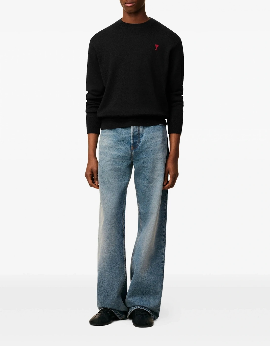 Ami De Coeur Crewneck Sweater Black