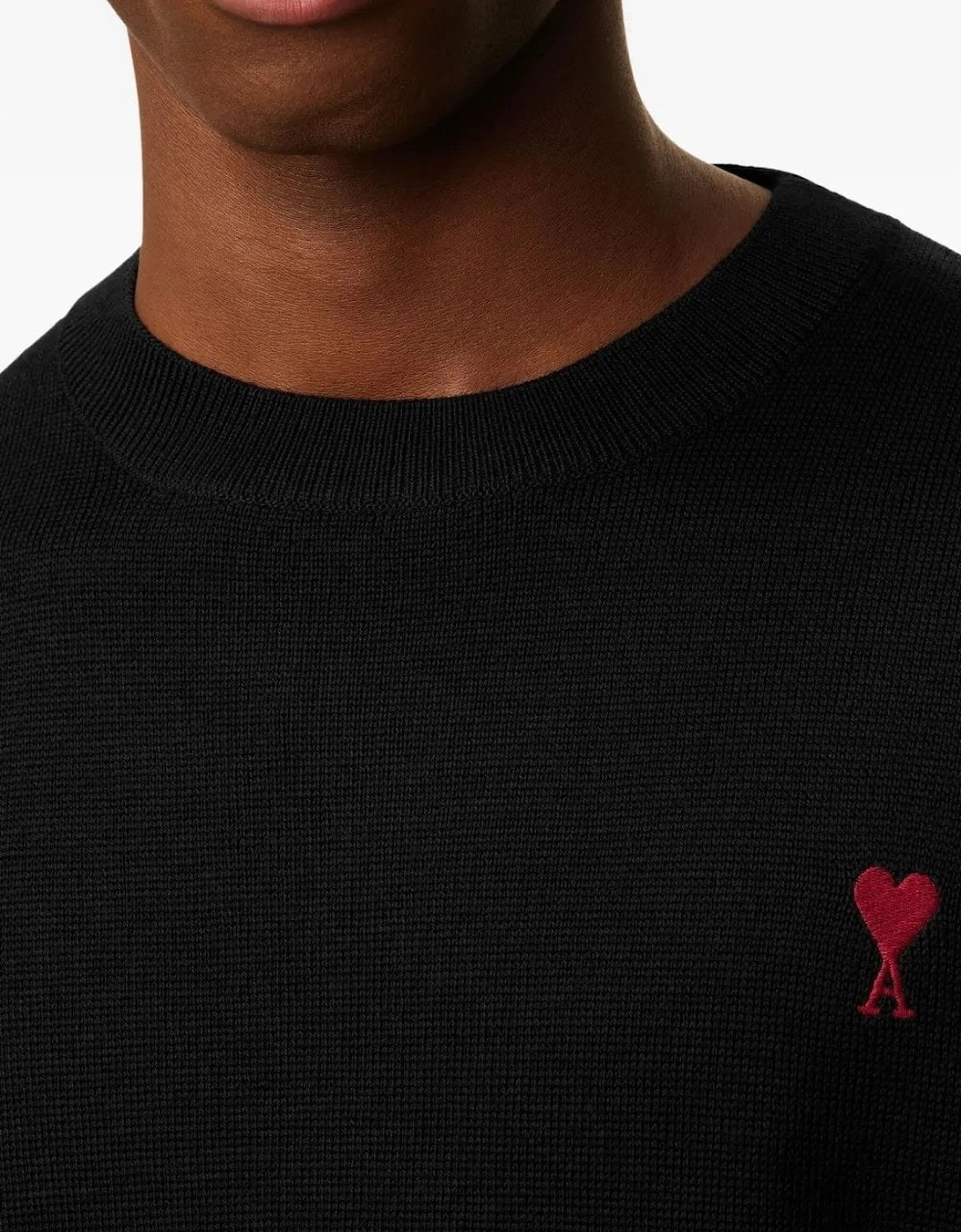 Ami De Coeur Crewneck Sweater Black