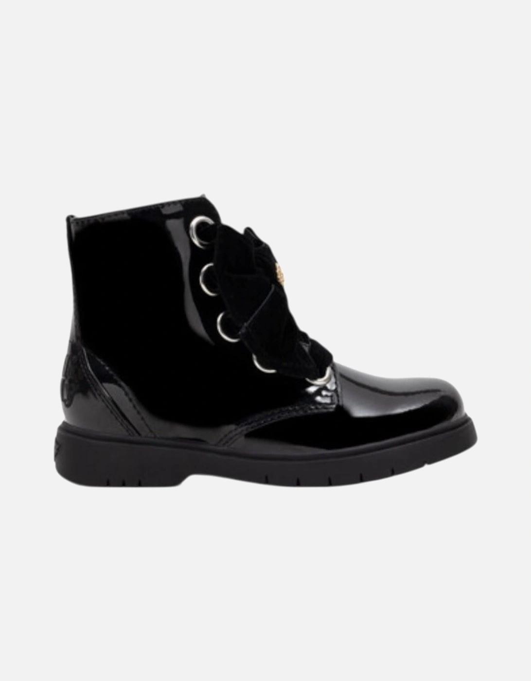 Girls Black Patent ‘Fior’ Boots, 2 of 1