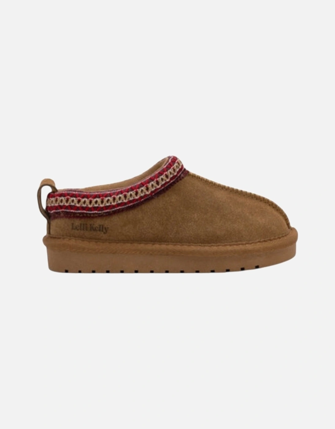 Girls Brown Suede ‘Lidia’ Slippers, 2 of 1