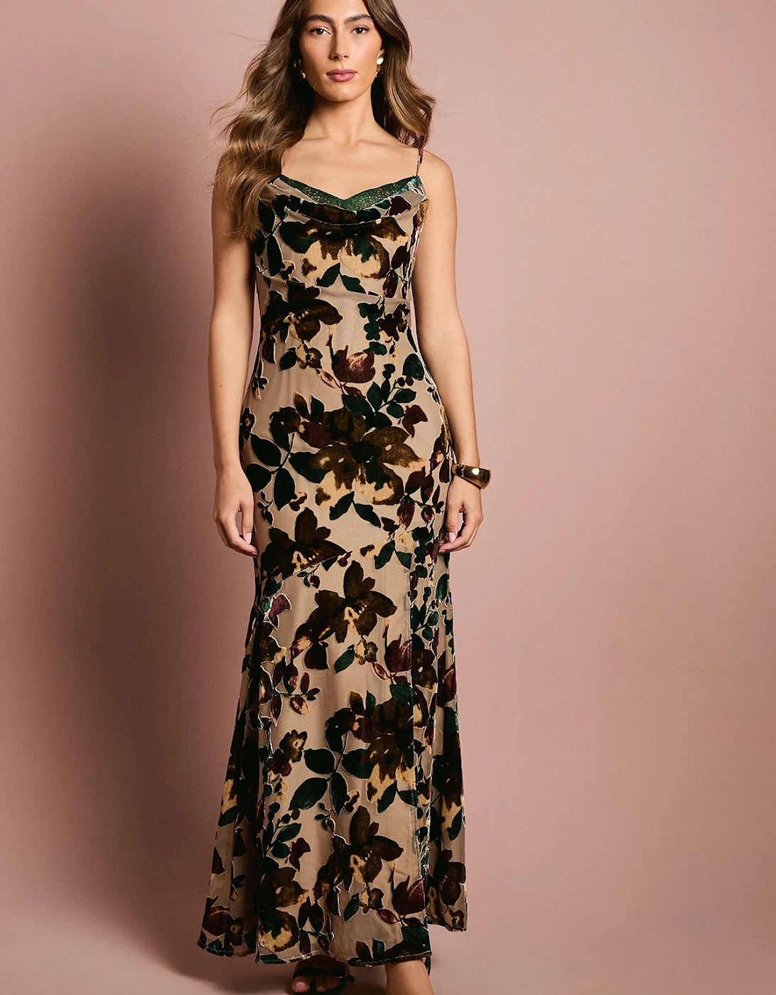 Sleeveless Strappy Devour Slip Dress With Lace Insert, 2 of 1