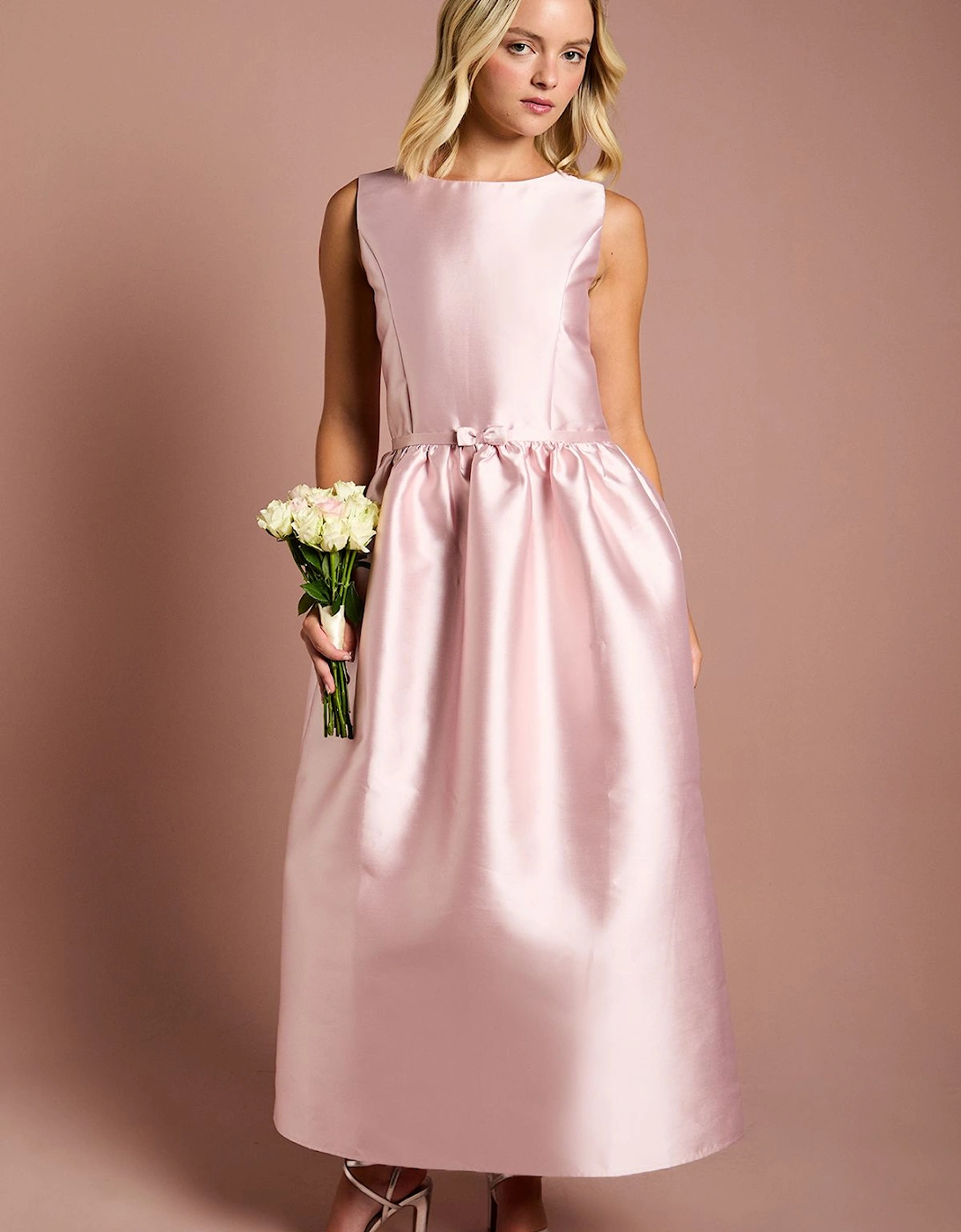 Teen Mini Bow Printed Bridesmaid Dress, 2 of 1