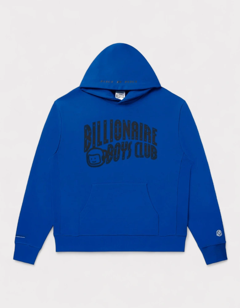 Piece By Piece Arch Logo Hoodie Blue