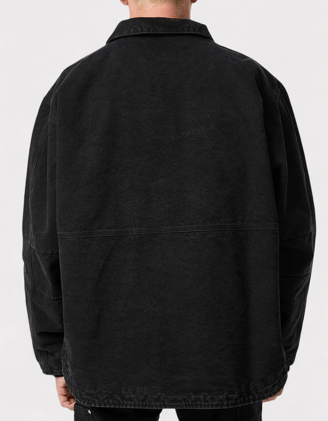 CTNMB Logo Canvas Padded Jacket Black