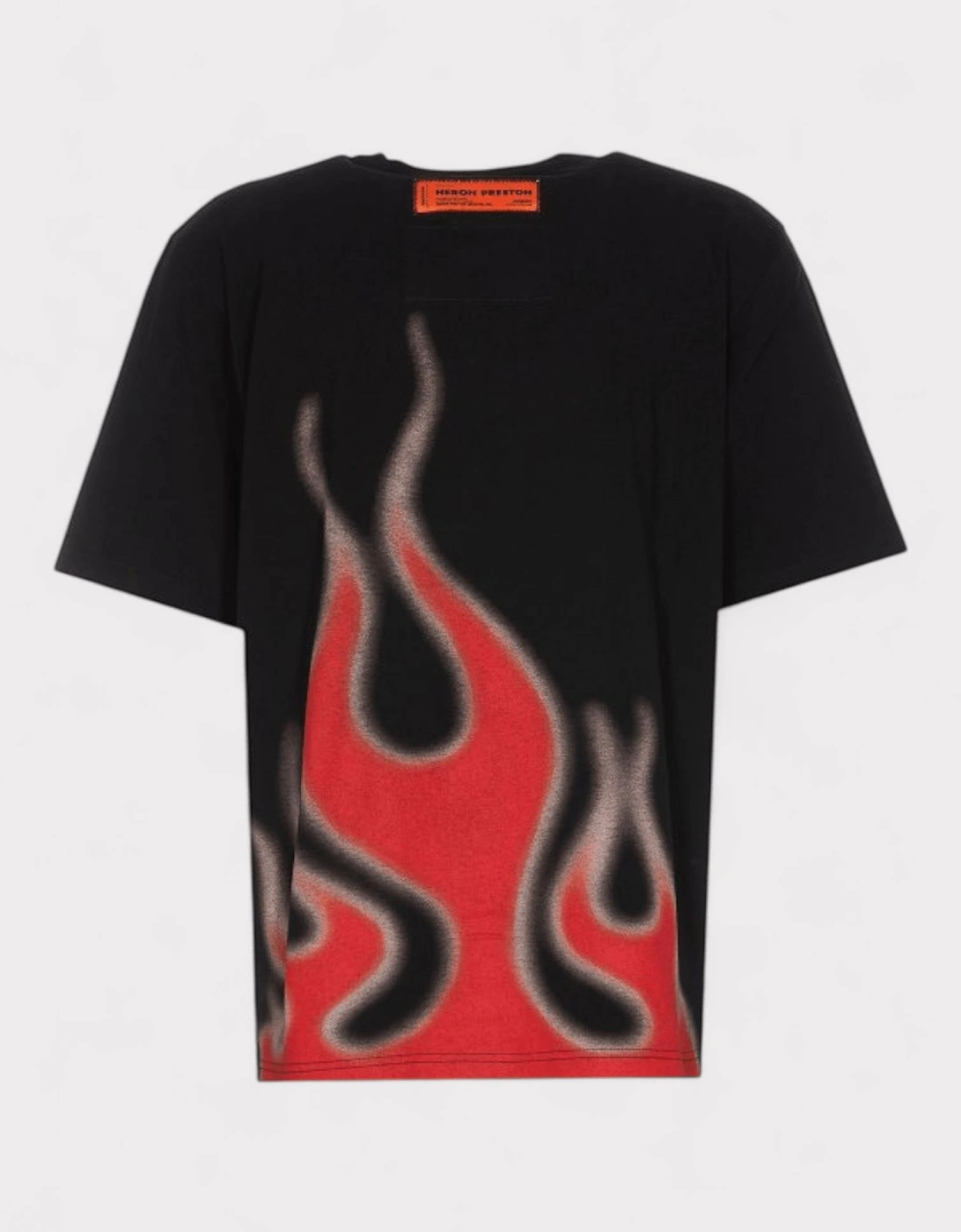 Heron Law Flames T Shirt Black