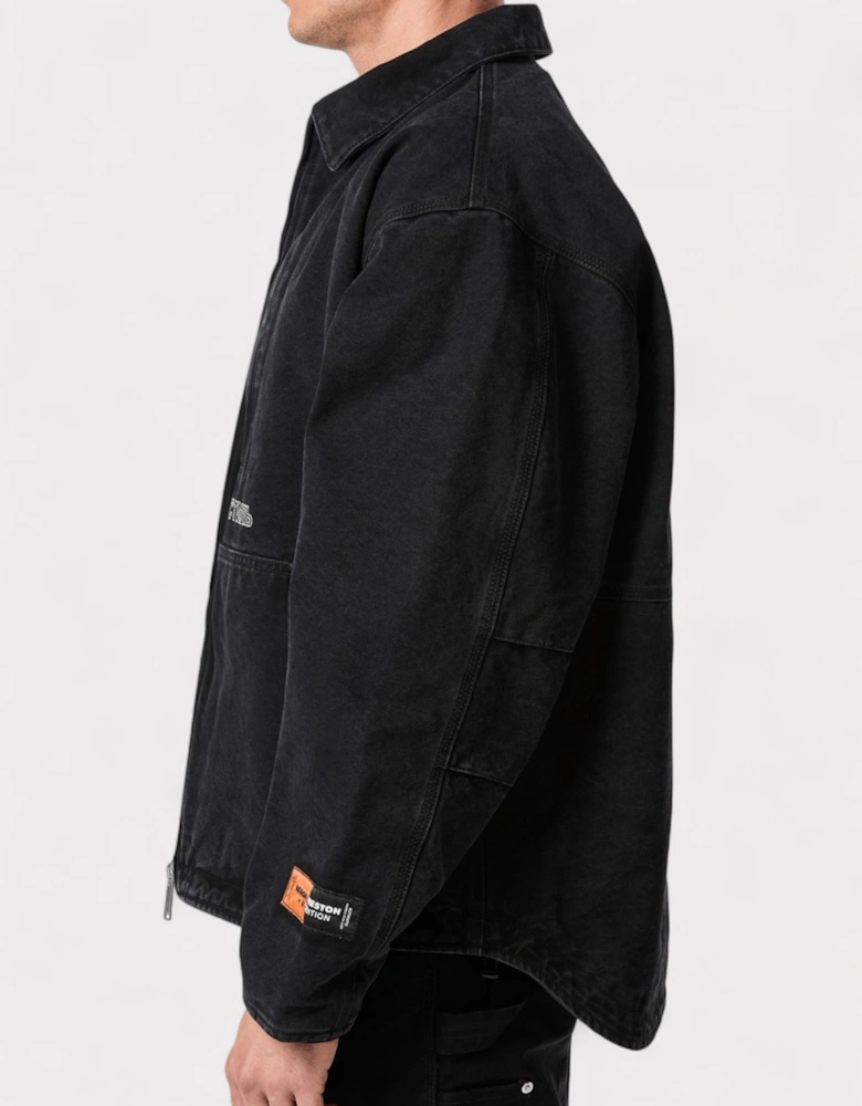 CTNMB Logo Canvas Padded Jacket Black