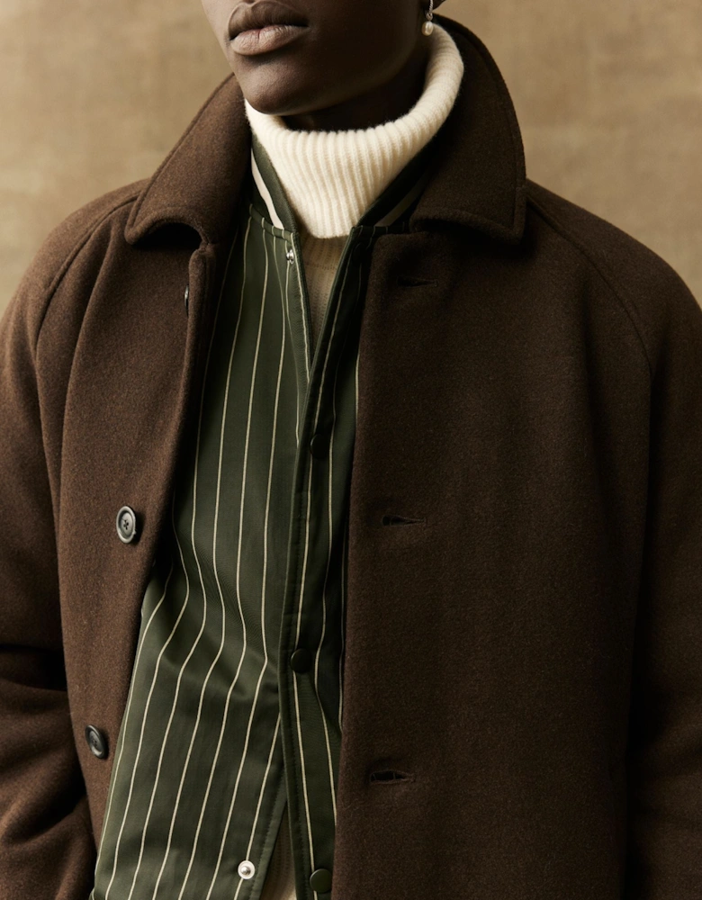 Michael Solid Wool Coat - Delicioso