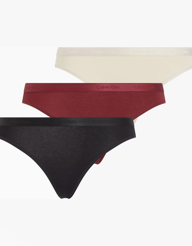 MODERN LOGO HOLIDAY Womens 3 Pack Bikinis Multicoloured