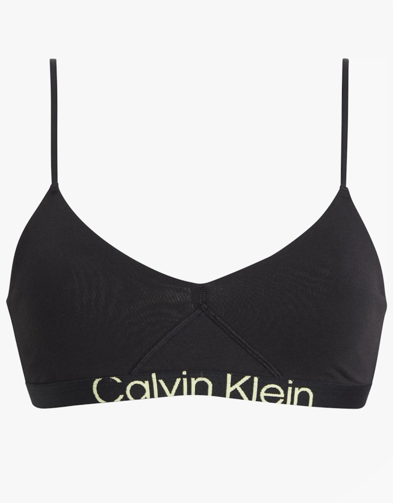 UNLINED BRALETTE Womens Black Sunny Lime