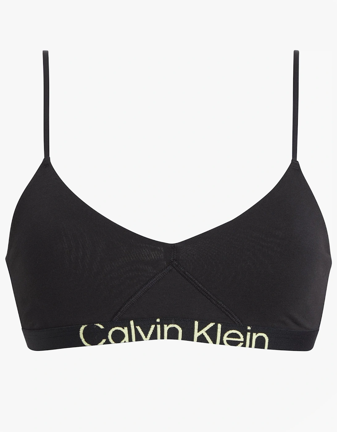 UNLINED BRALETTE Womens Black Sunny Lime, 4 of 3
