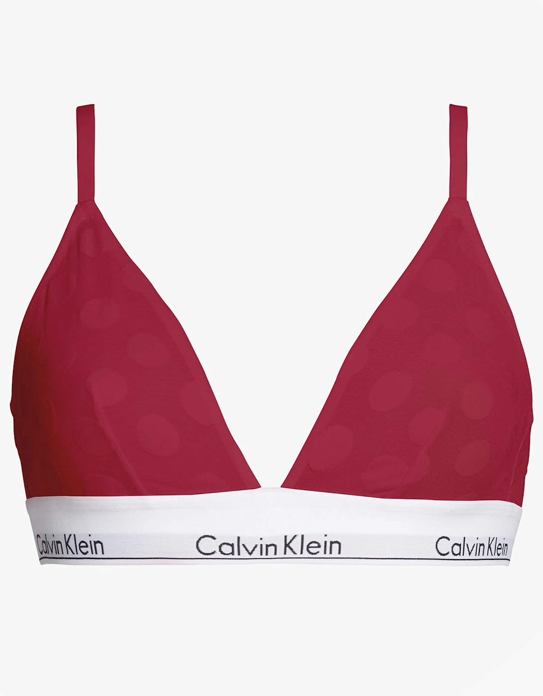 UNLINED TRIANGLE XAT Womens Bra Rouge, 2 of 1